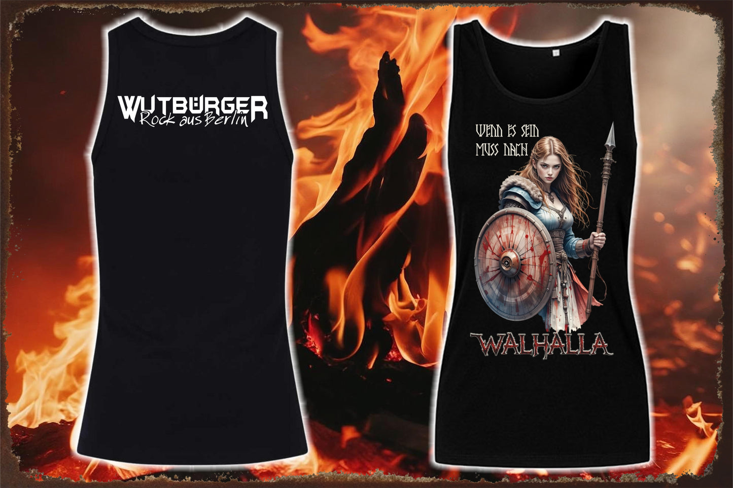 WUTBÜRGER - Walhalla - Schildmaid-Tank-Top