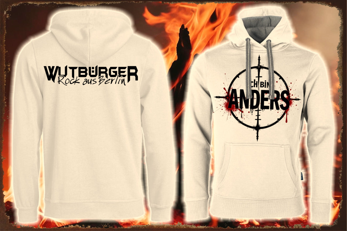 WUTBÜRGER "ANDERS" Herren Premium-Hoodie