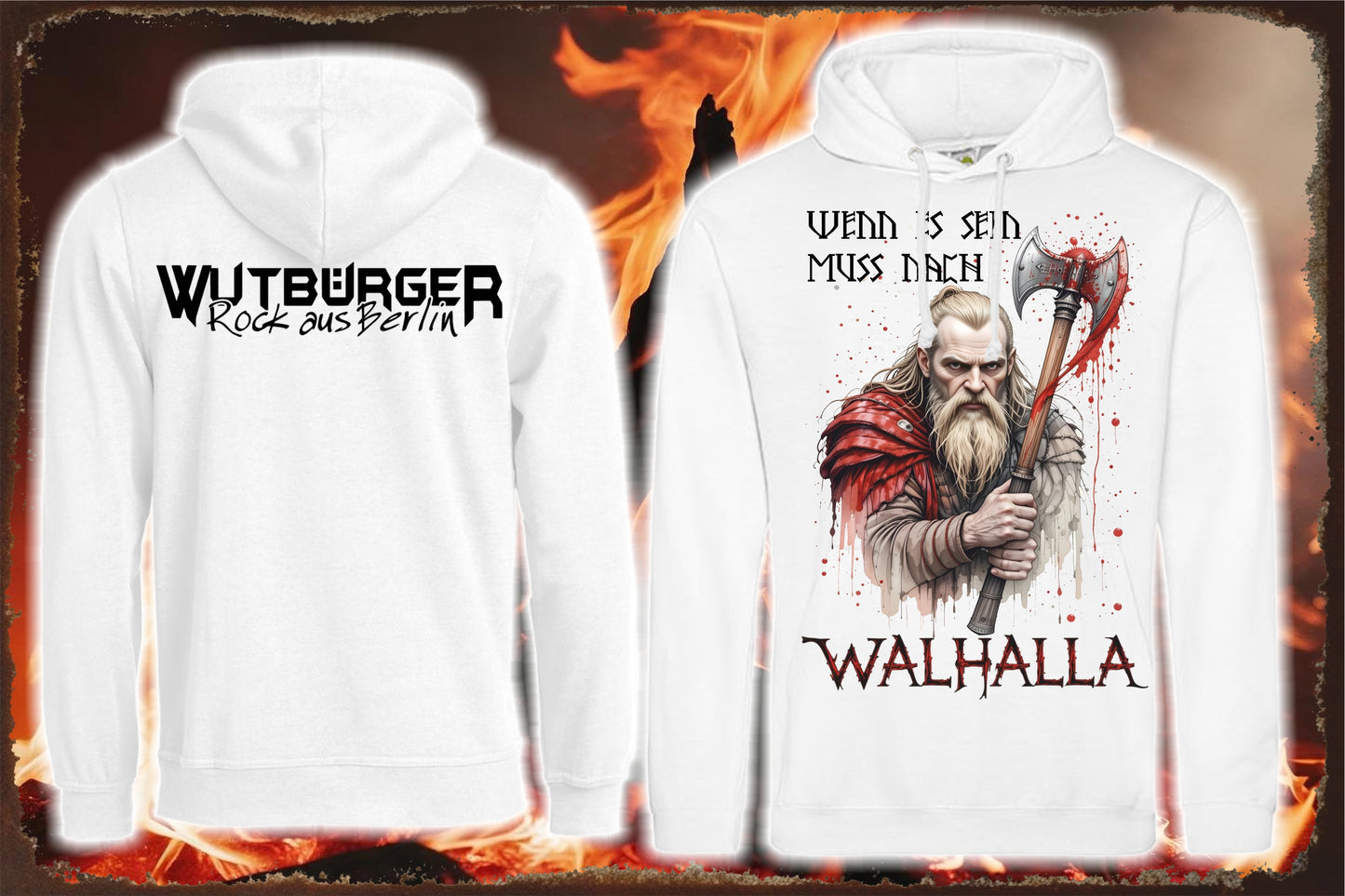 WUTBÜRGER - Walhalla - Herren-Hoodie