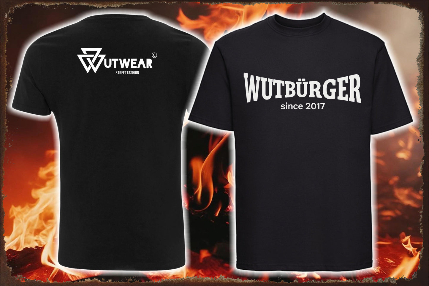 WUTBÜRGER - "since 2017"- Herren-Shirt