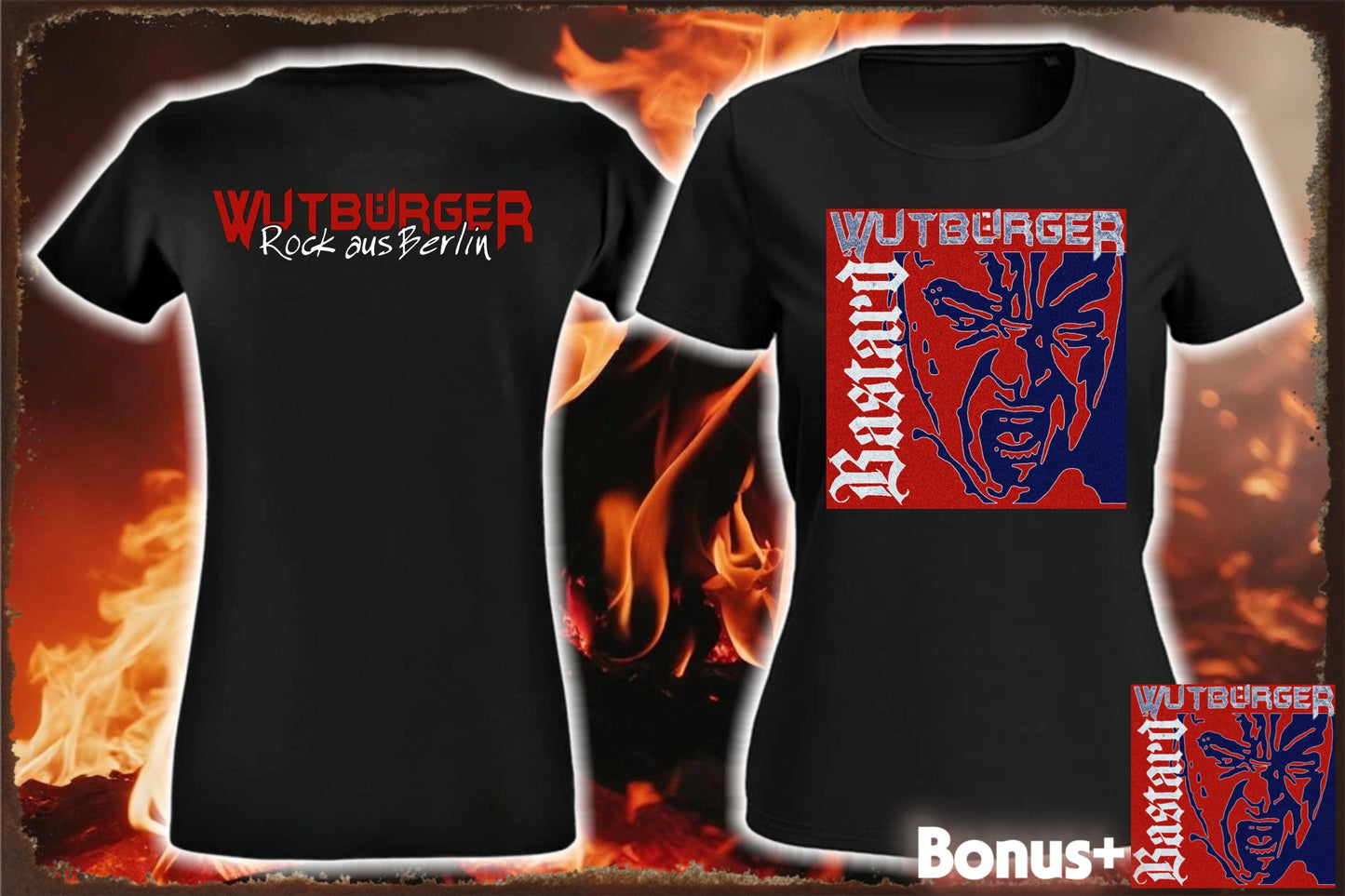 WUTBÜRGER-Single Cover"BASTARD" - Ladies Shirt