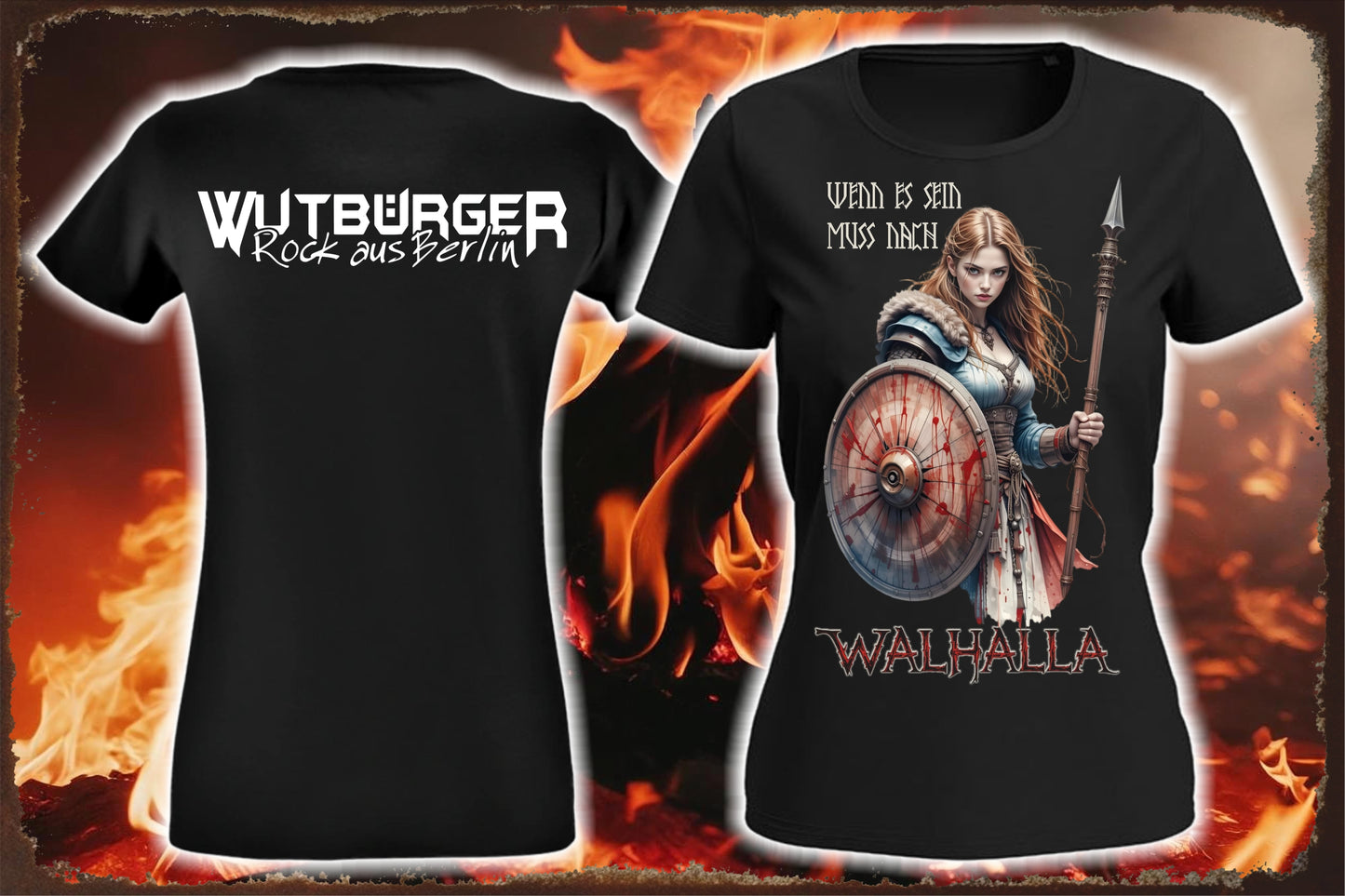 WUTBÜRGER - Walhalla - Schildmaid-Shirt
