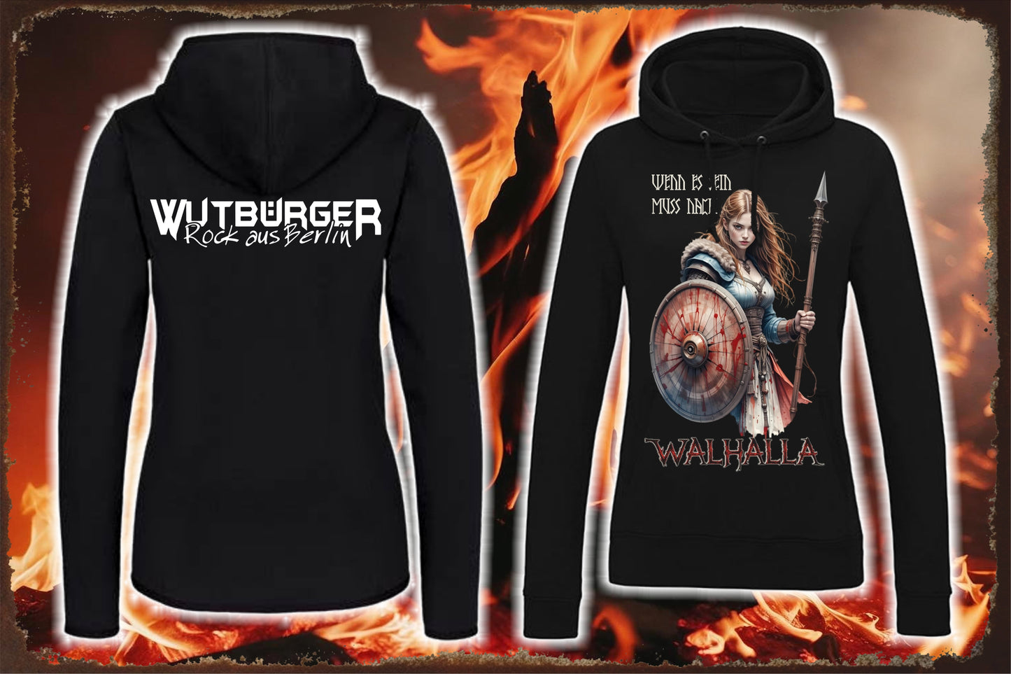 WUTBÜRGER - Walhalla - Schildmaid - Hoodie