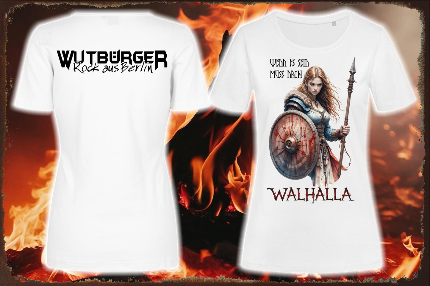 WUTBÜRGER - Walhalla - Schildmaid-Shirt