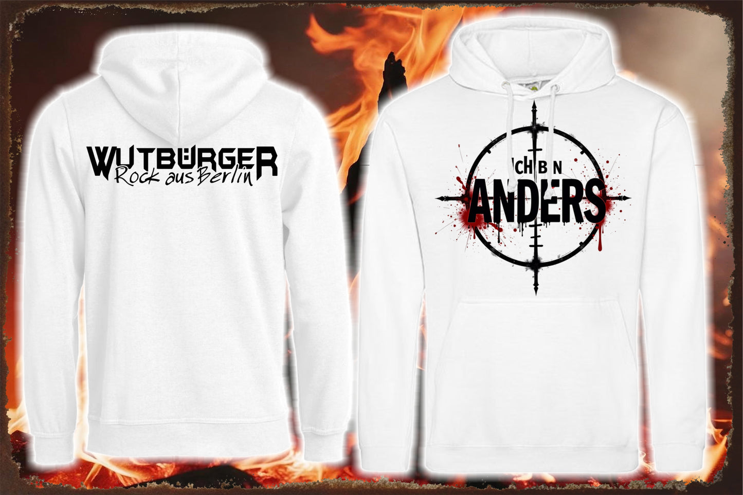 WUTBÜRGER "ANDERS" - Herren-Hoodie