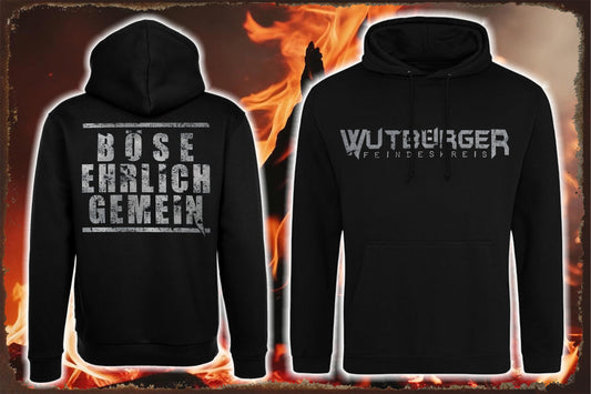 WUTBÜRGER "BÖSE, EHRLICH, GEMEIN" - Herren-Hoodie