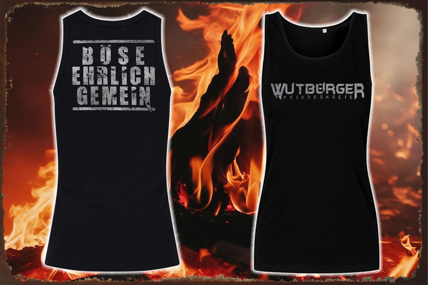 WUTBÜRGER "BÖSE, EHRLICH, GEMEIN" - Ladies Tank-Top