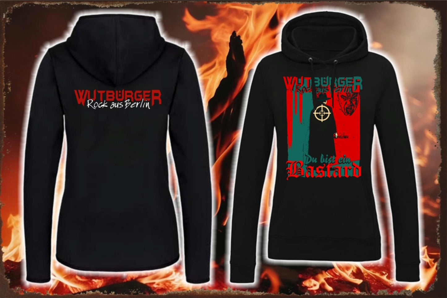 WUTBÜRGER "BASTARD" - Damen Hoodie