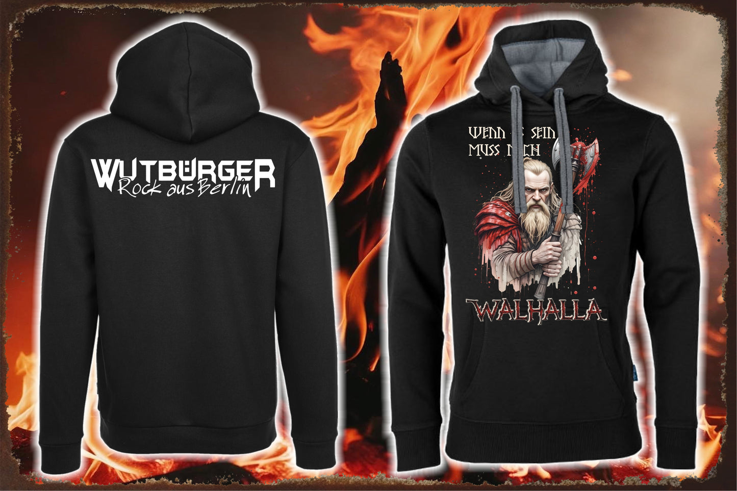WUTBÜRGER - Walhalla - Unisex Premium-Hoodie
