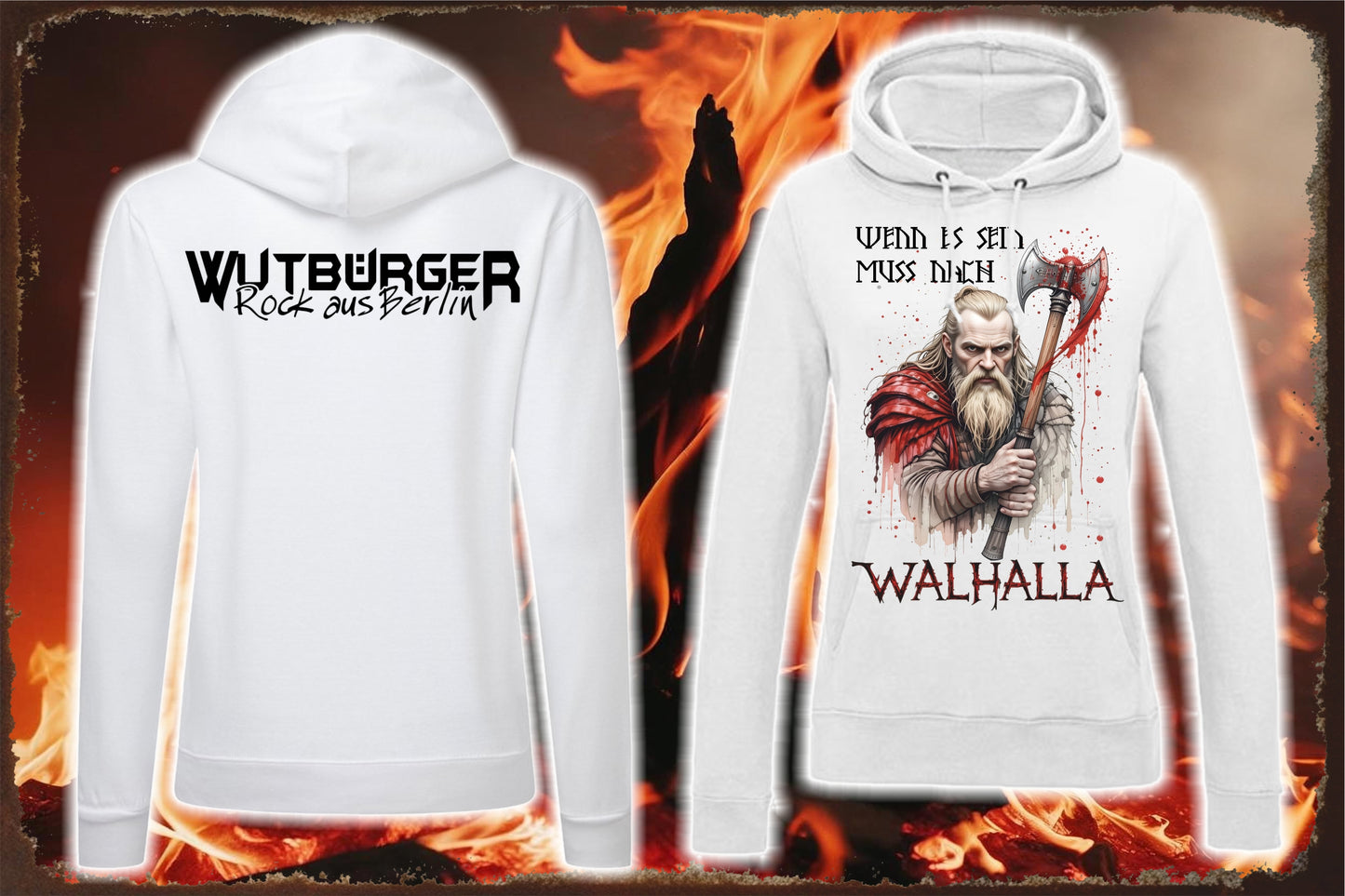 WUTBÜRGER - Walhalla - Damen Hoodie