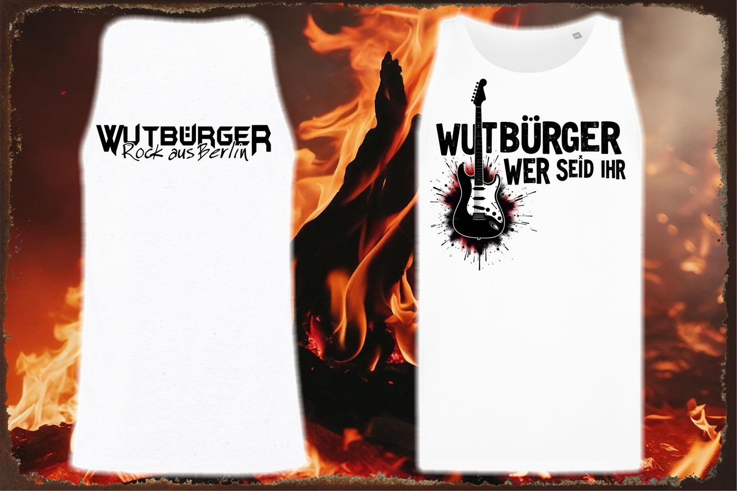 WUTBÜRGER - "WER SEID IHR" - Herren-Tank-Top